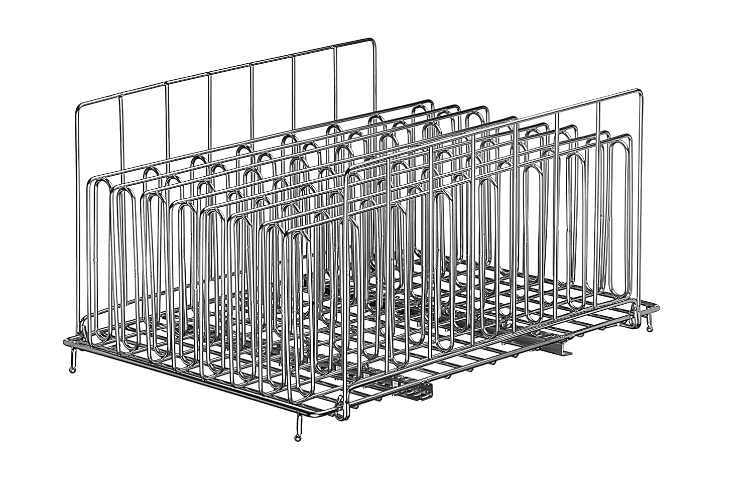 LIPAVI Sous Vide Rack - Model L20 - Marine Quality 316L Stainless Steel - Square 13.2 x 9.8 Inch - Adjustable, Collapsible, Ensures even and Quick warming - Fits LIPAVI C20 Container