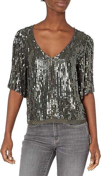 velvet by graham and spencer sequin top