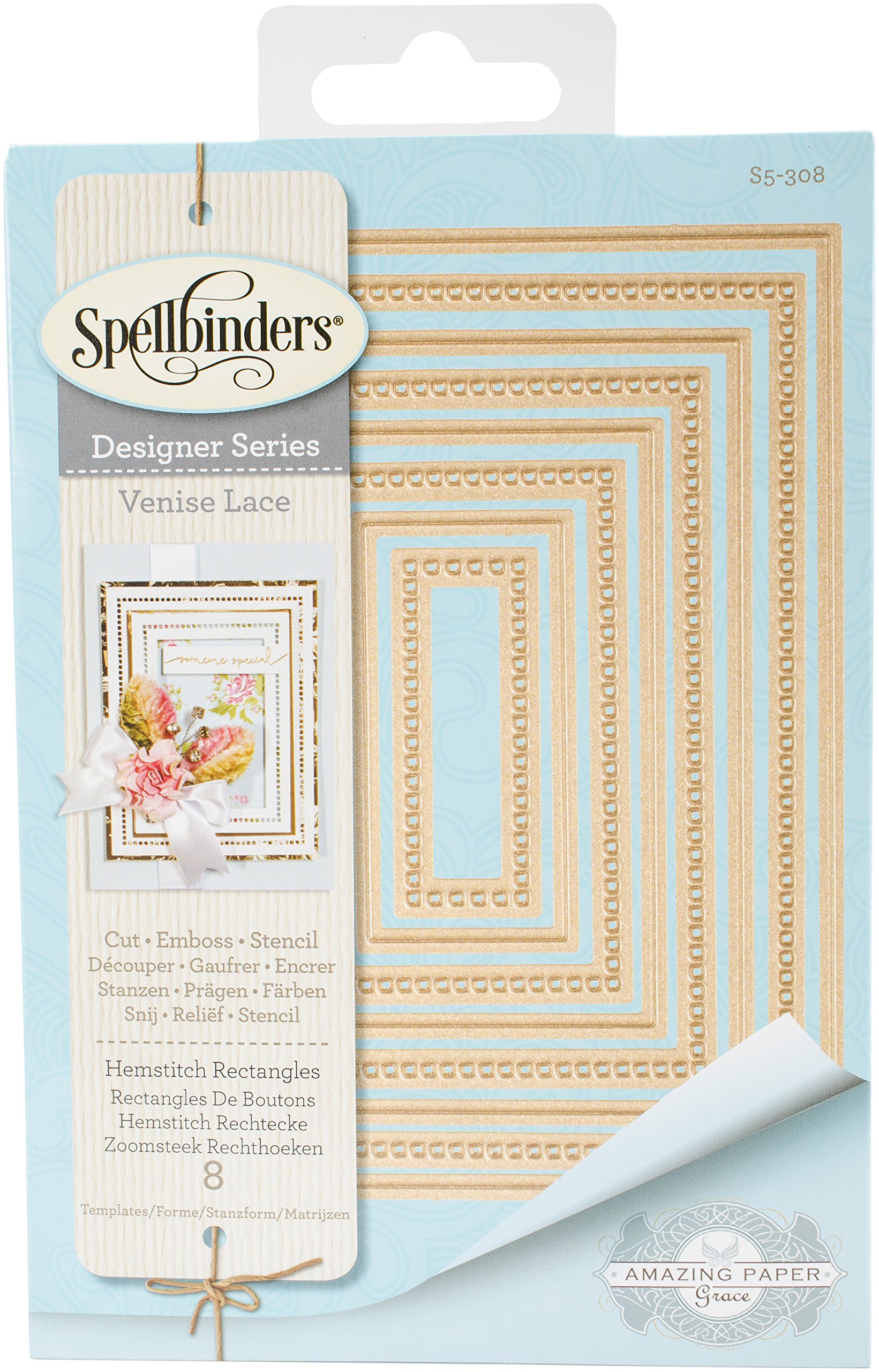 Spellbinders S5-308 Shapeabilities Dies by Becca Feeken, Multi-Colour, 19.55 x 12.19 x 0.38 cm