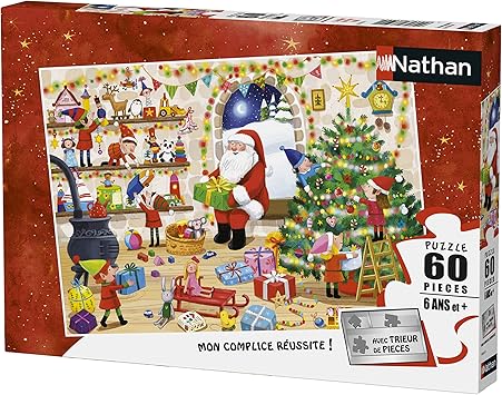 Nathan Puzzle Atelier Du Pere Noel 60 Pieces 86622 Amazon Fr Jeux Et Jouets
