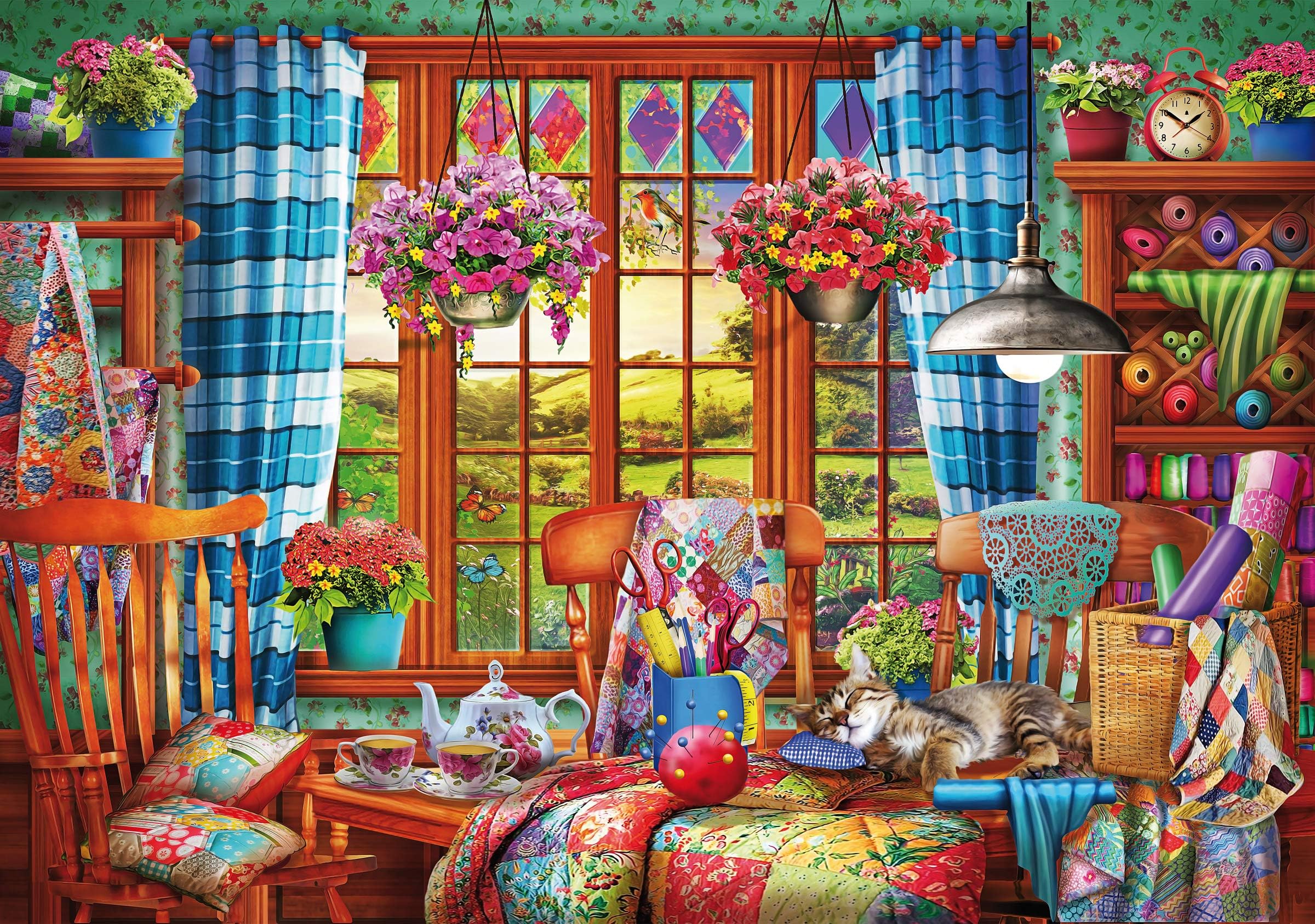 Wentworth Wooden Puzzles 250pc Ye Olde Stitching Room