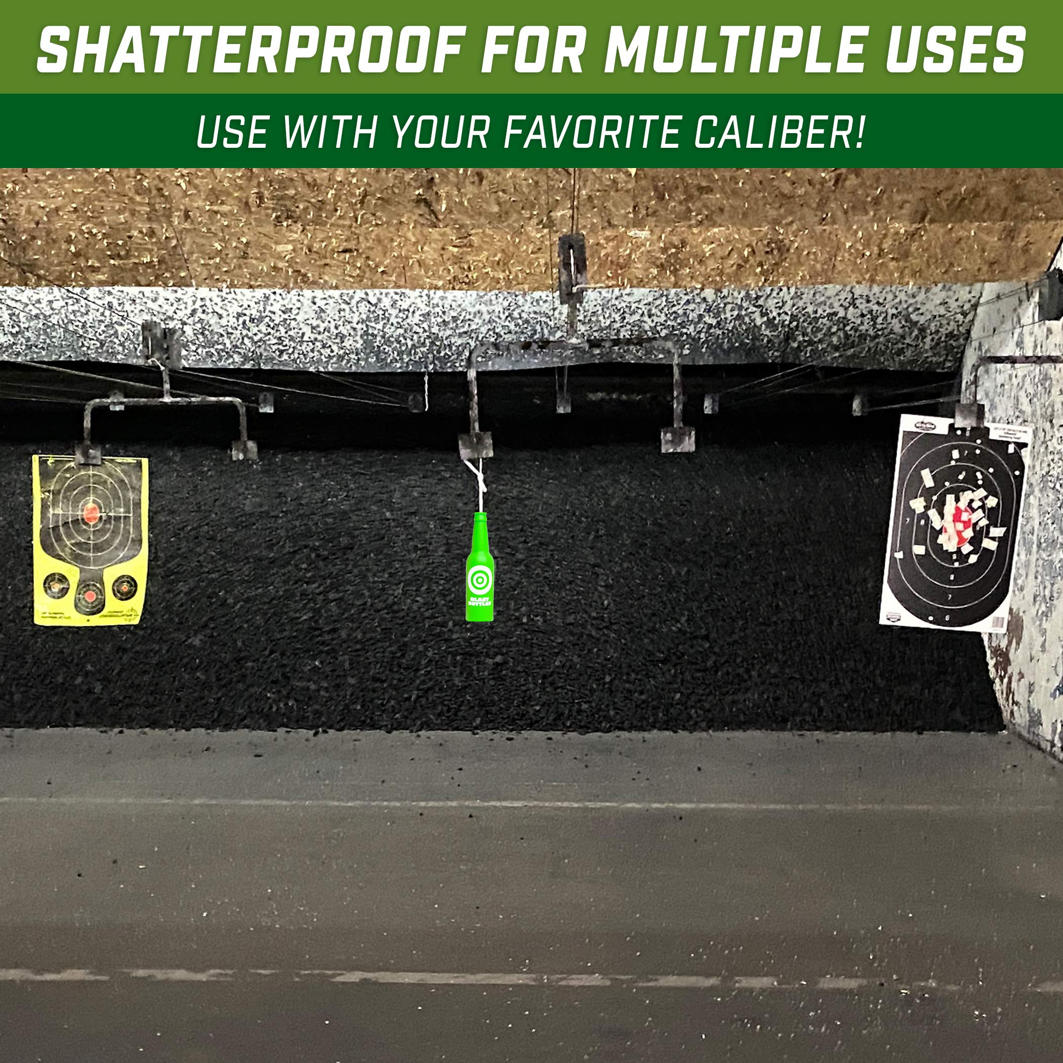 GoSports Outdoors Blast Bottles 6 Pack Shatterproof Bottle Shooting