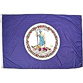 Annin Flagmakers Virginia State Flag USA-Made to Official State Design Specifications, 4 x 6 Feet (Model 145670)