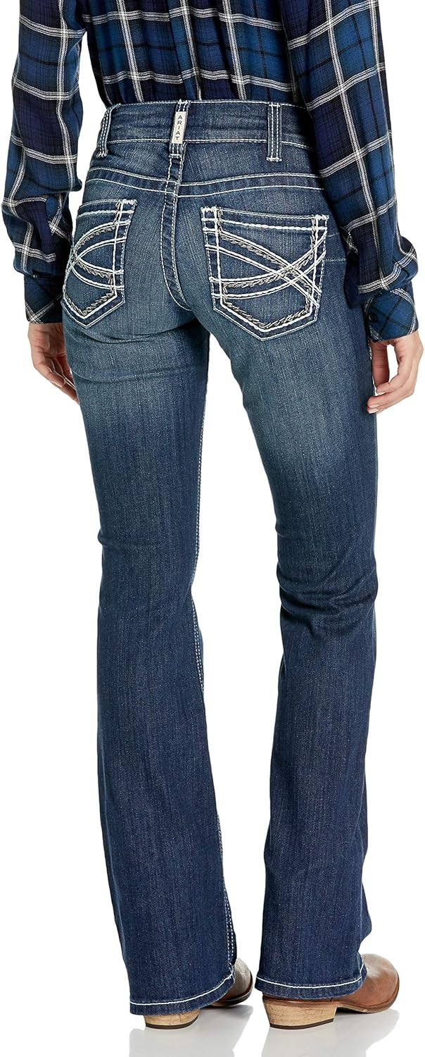 ARIAT Women's R.e.a.l. Mid Rise Bootcut Jean at  Women's Jeans store