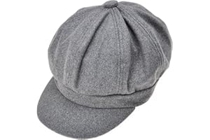 ZLYC Womens Classic Newsboy Caps Visor 8 Panel Gatsby Cabbie Hat