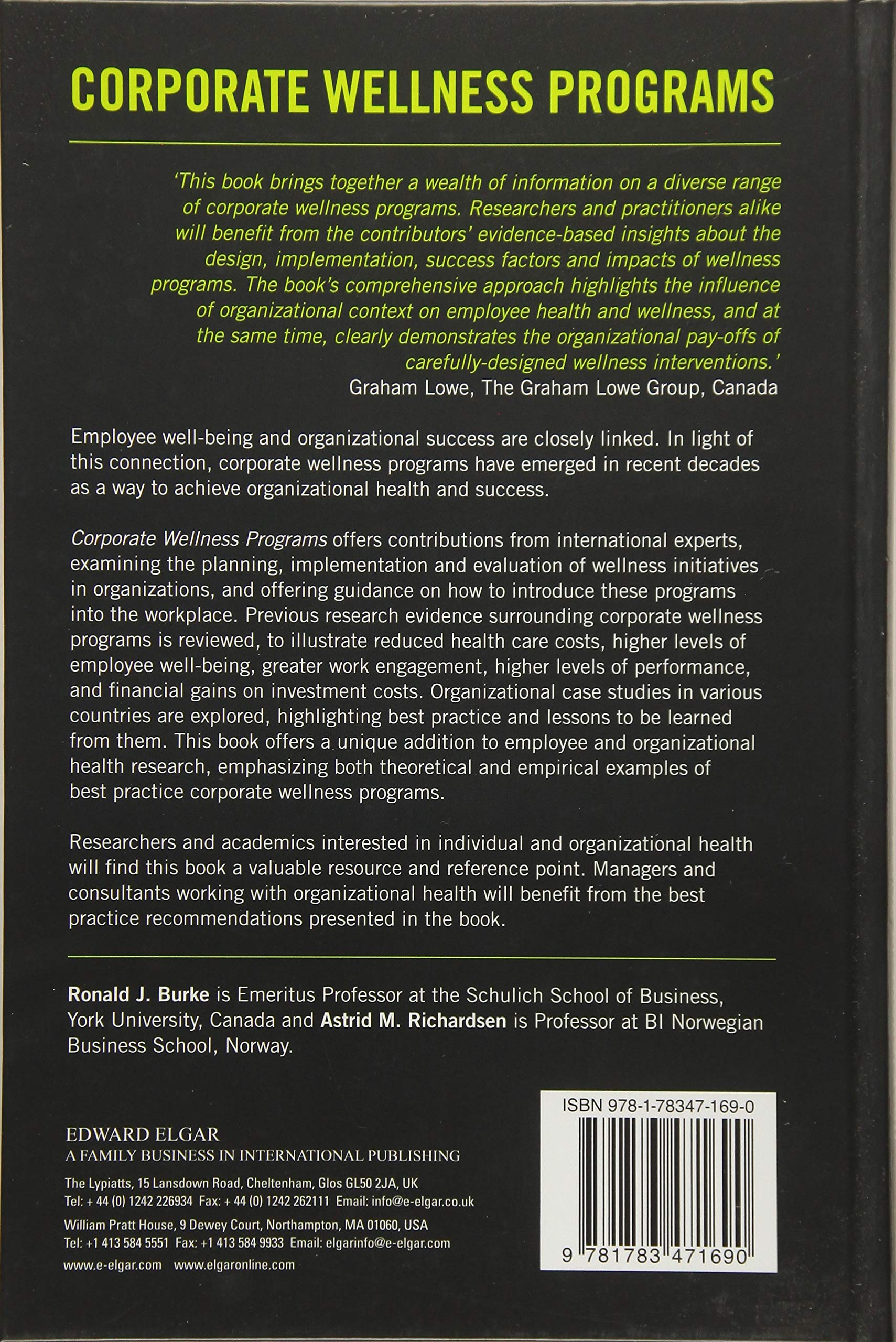 Buy Corporate Wellness Programs: Linking Employee and Organizational Health  Book Online at Low Prices in India | Corporate Wellness Programs: Linking  ...