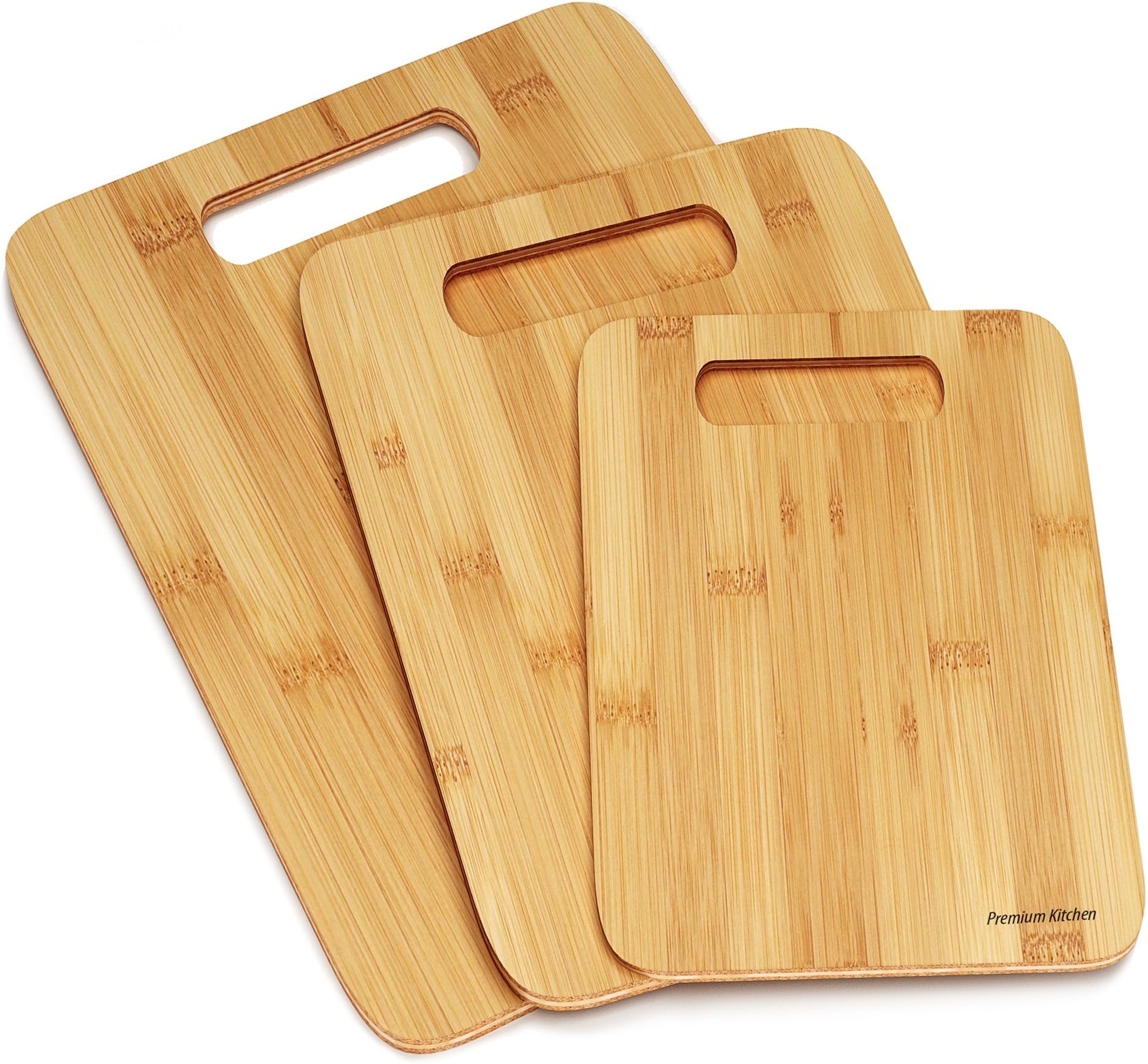 Bamboo Cutting Boards - Set of 3