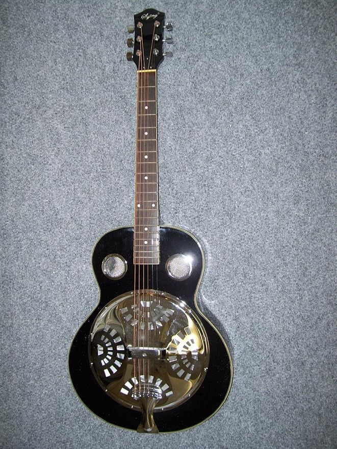Resonator Guitar, NEW, Black Musical Instruments