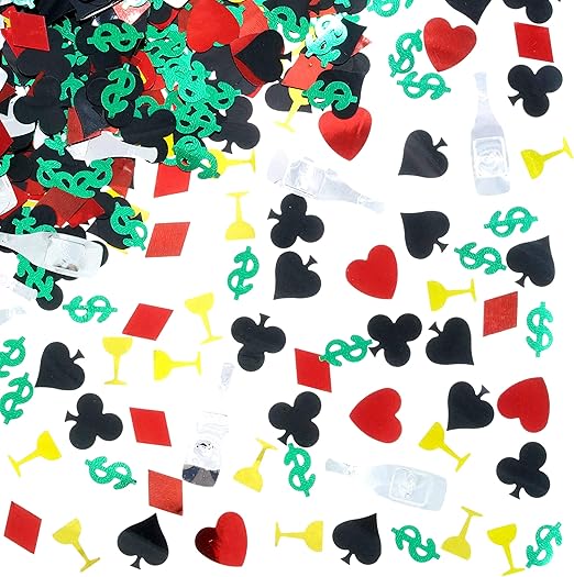 Amazon Com Viva Las Vegas Party Table Confetti Casino Game