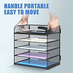 Supeasy 5 Trays Paper Organizer Letter Tray with