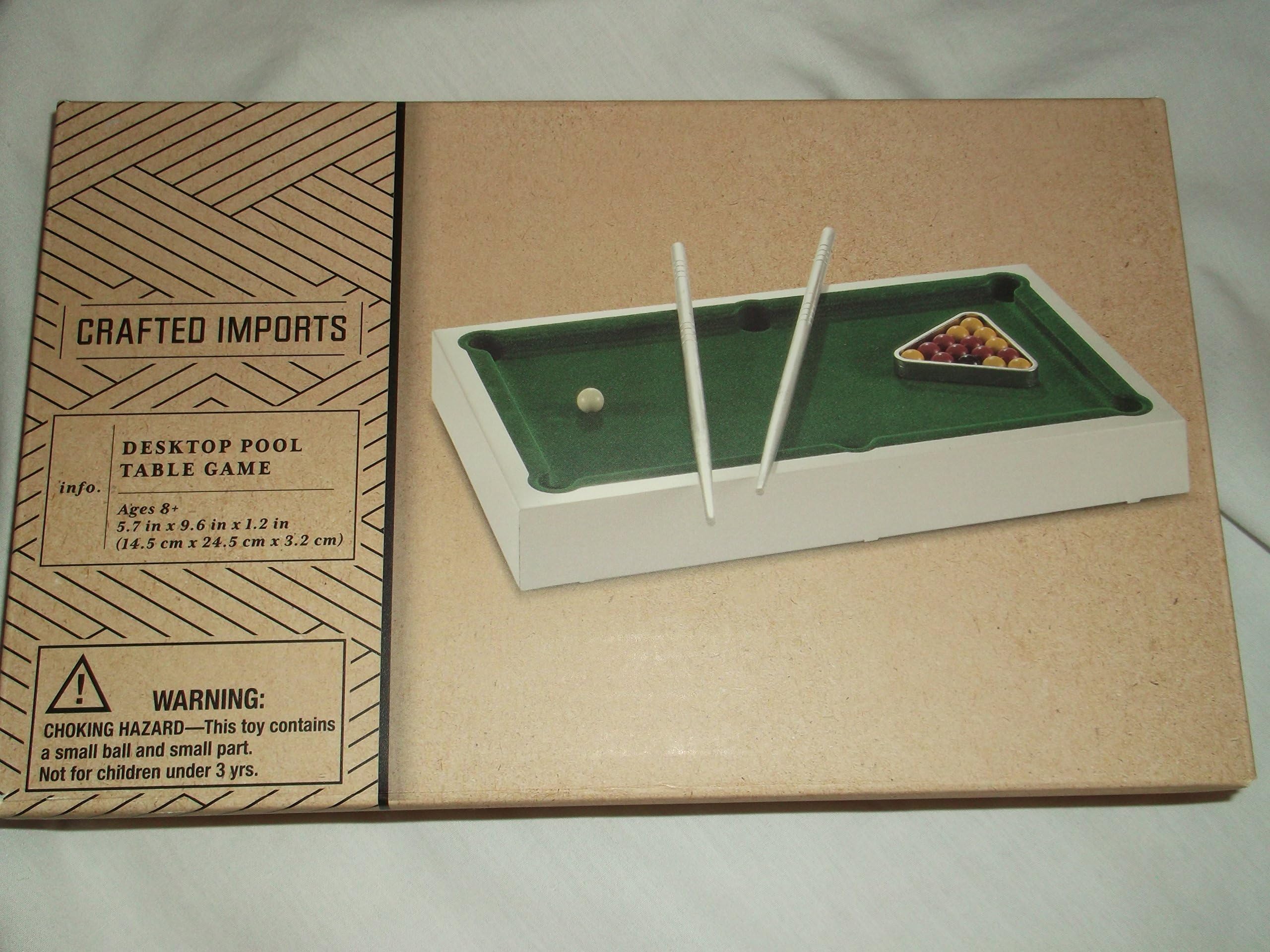 Crafted Imports Desktop Pool Table Game