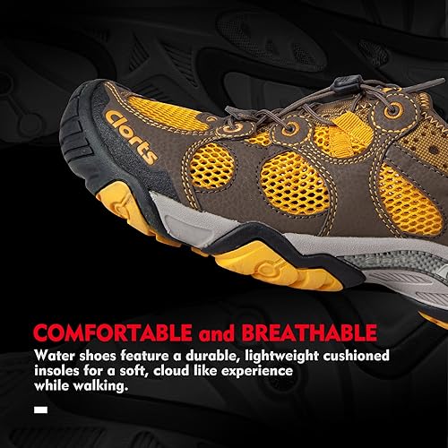 clorts men's water shoes athletic sport lightweight walking sneaker fisherman sandal