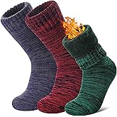 LANLEO Women Men Thermal Socks Warm Winter Extra Thick Insulated Heated Ski Crew Boot Socks for Cold Weather