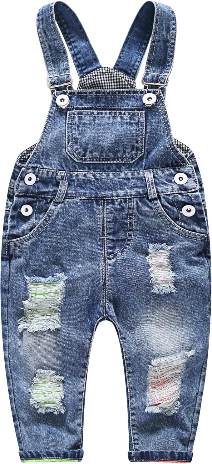 girls blue jean overalls