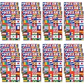 Ctosree 24 Pack World Flags Notepads International Party Favors | International Flags Mini Notebook, Country Flag Note Pads, Multicultural, World Party Supplies, School Rewards Birthday Gifts