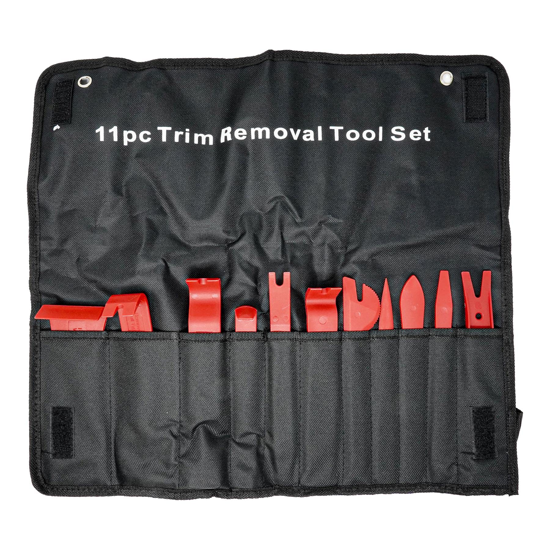 Dapetz ® 11PCS Car Trim Removal Tool Set, Trim Tools for Car Door, Removing Panels, Fastener Terminal Remover Molding Set Kit Pouch Pry Interior Van