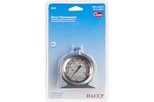 Cooper-Atkins 24HP-01-1 Stainless Steel Bi-Metal Oven Thermometer, 100 to 600 Degrees F Temperature Range