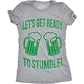 Womens Funny St Patricks Day T Shirts for Girls Cute Tees for Saint Patricks Day
