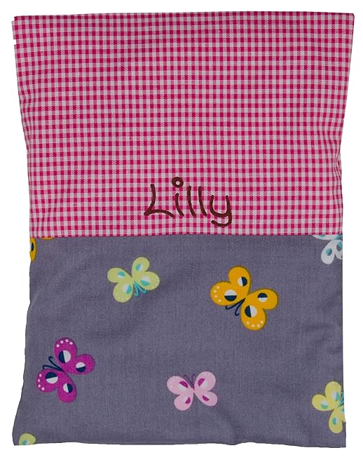 Wärmekissen Kinder mit Namen, Körnerkissen für Baby in verschiedenen Designs (pink)