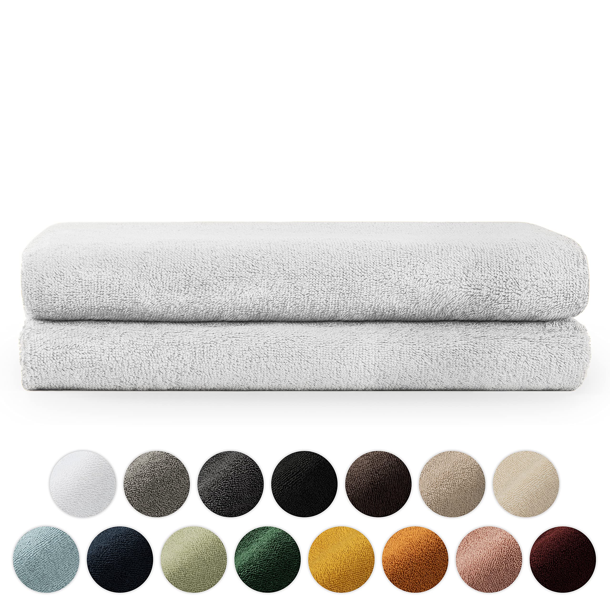 Blumtal Super Soft Towels Set - 2 Bath Towels 70x140, Soft and quick dry towel Bathroom Towels, White Towels, 100% Cotton