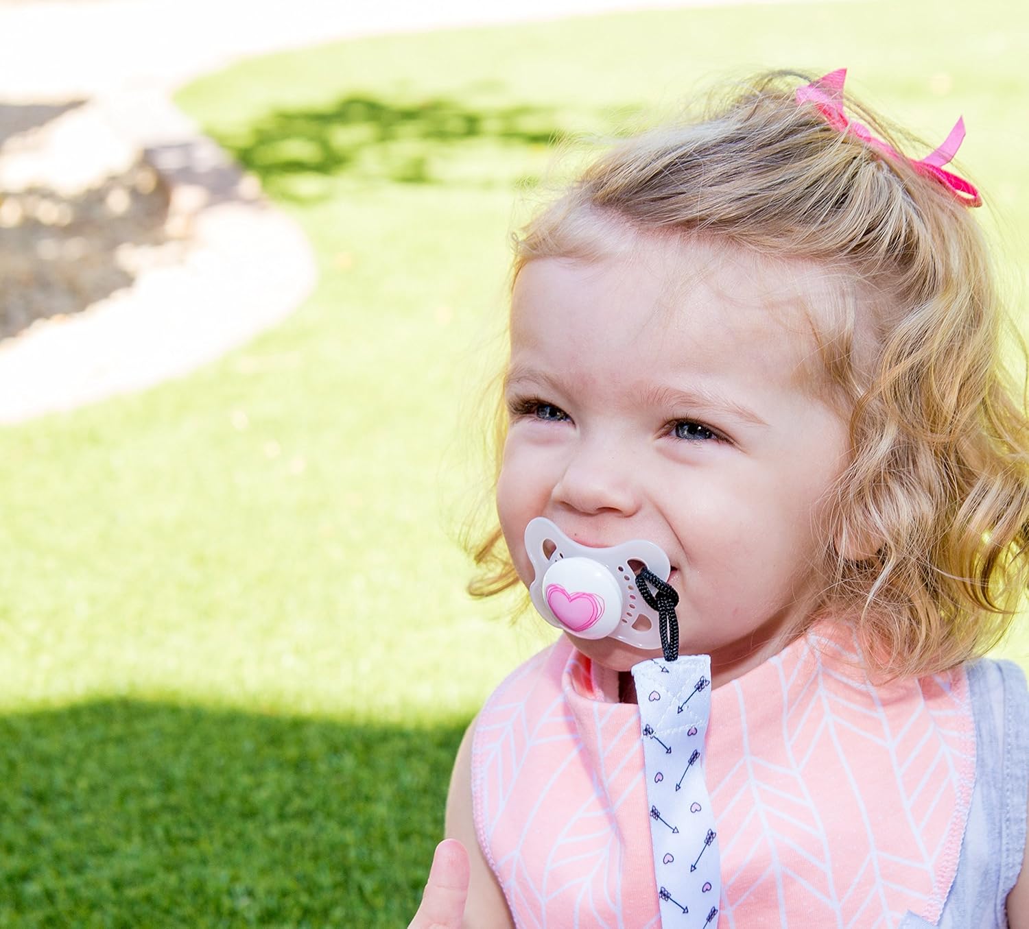 Pacifier Clip by Dodo Babies Pack of 4 + Pacifier Case, Premium Quality for Girls Modern Designs Universal Holder Leash for Pacifiers, Teething Toy or Soothie, Baby Shower Gift Set : Baby