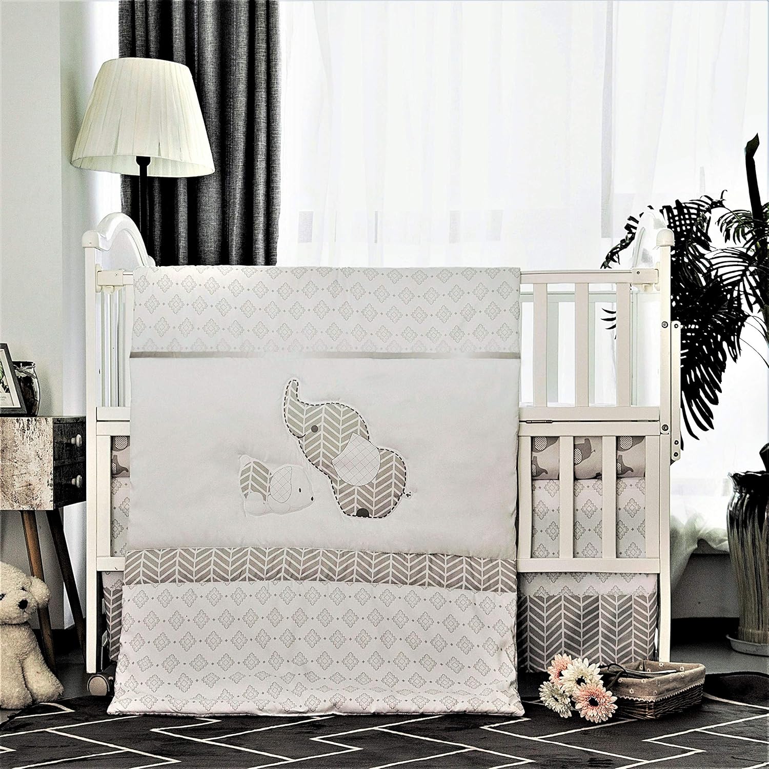 grey baby bedding sets