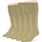 7BIGSTARS KINGDOM Men Diabetic Non-Binding Fashion Cotton Socks-5 Pack Large/XL