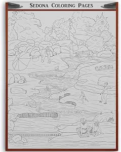 Amazon.com: Sedona Arizona - Adult Coloring - Slide Rock - Sedona ...