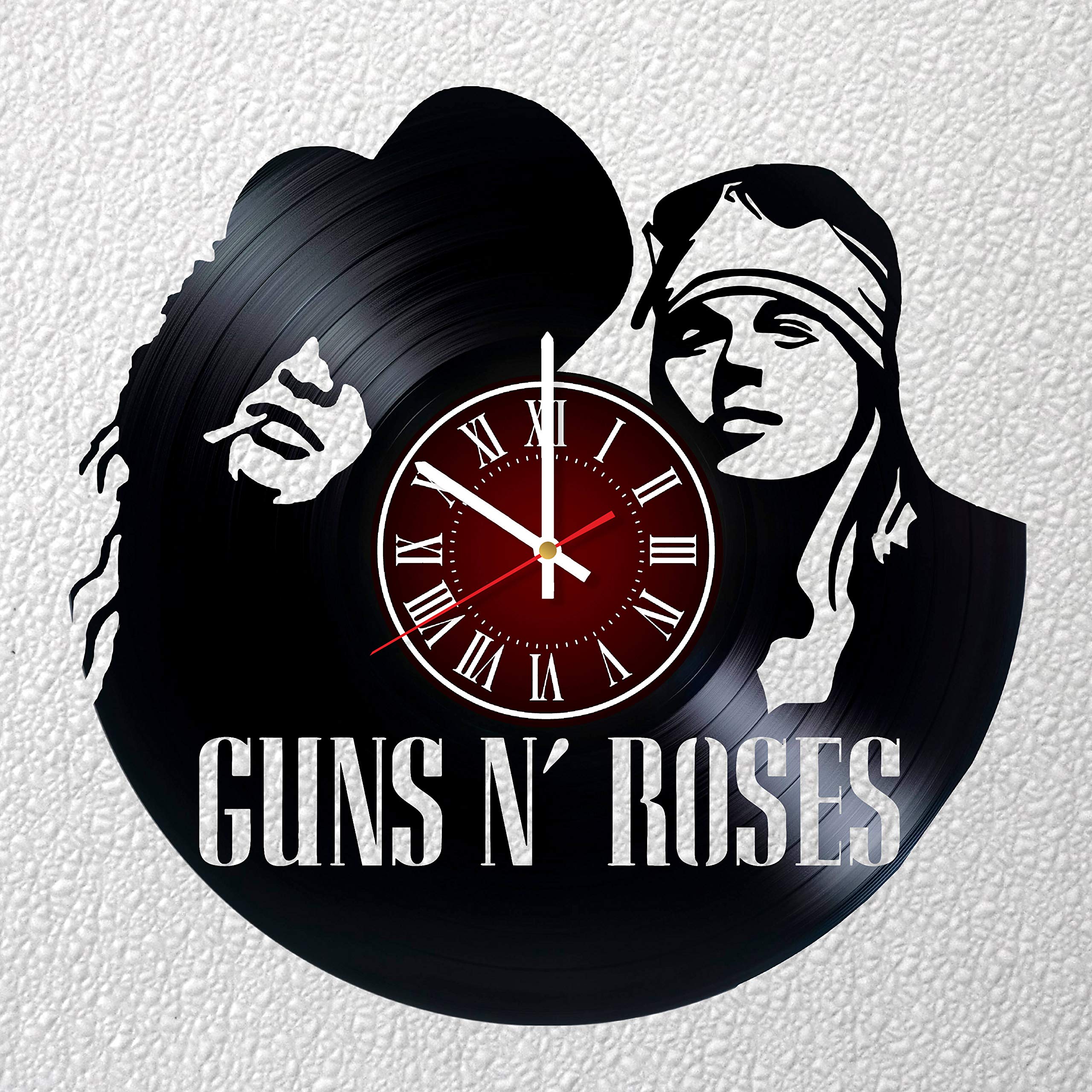Guns N Roses Art 12 inches / 30 cm Vinyl Record Wall Clock | Fan Gift | Music Clock | Axl Rose | Liv