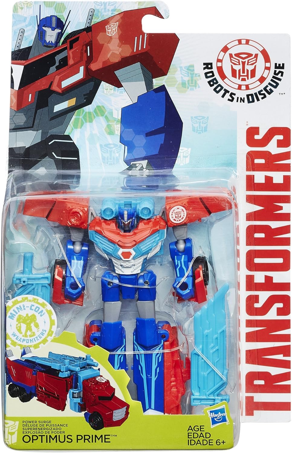 transformers robots in disguise toys optimus prime power surge