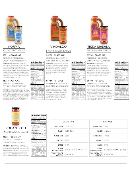 ROLAND FOODS TIKKA MASALA CURRY SAUCE, SPECIALTY IMPORTED FOOD, 70-OUNCE JUG