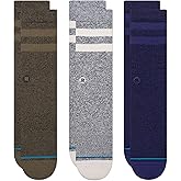 Stance Casual Cotton Crew Joven Socks 3-Pack, Cotton Blend and Cushioning Arch Support