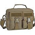 HUNTVP Tactical Messenger Bag Multifunction Nylon Shoulder Briefcase Handbags with USB Port