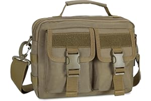 HUNTVP Tactical Messenger Bag Multifunction Nylon Shoulder Briefcase Handbags with USB Port