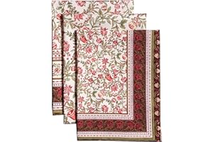 Maison d' Hermine Kitchen Towels Set of 3 100% Cotton 27.50" x 20" Reusable Cloth Tea Dish Towels Absorbent with Hanging Loop