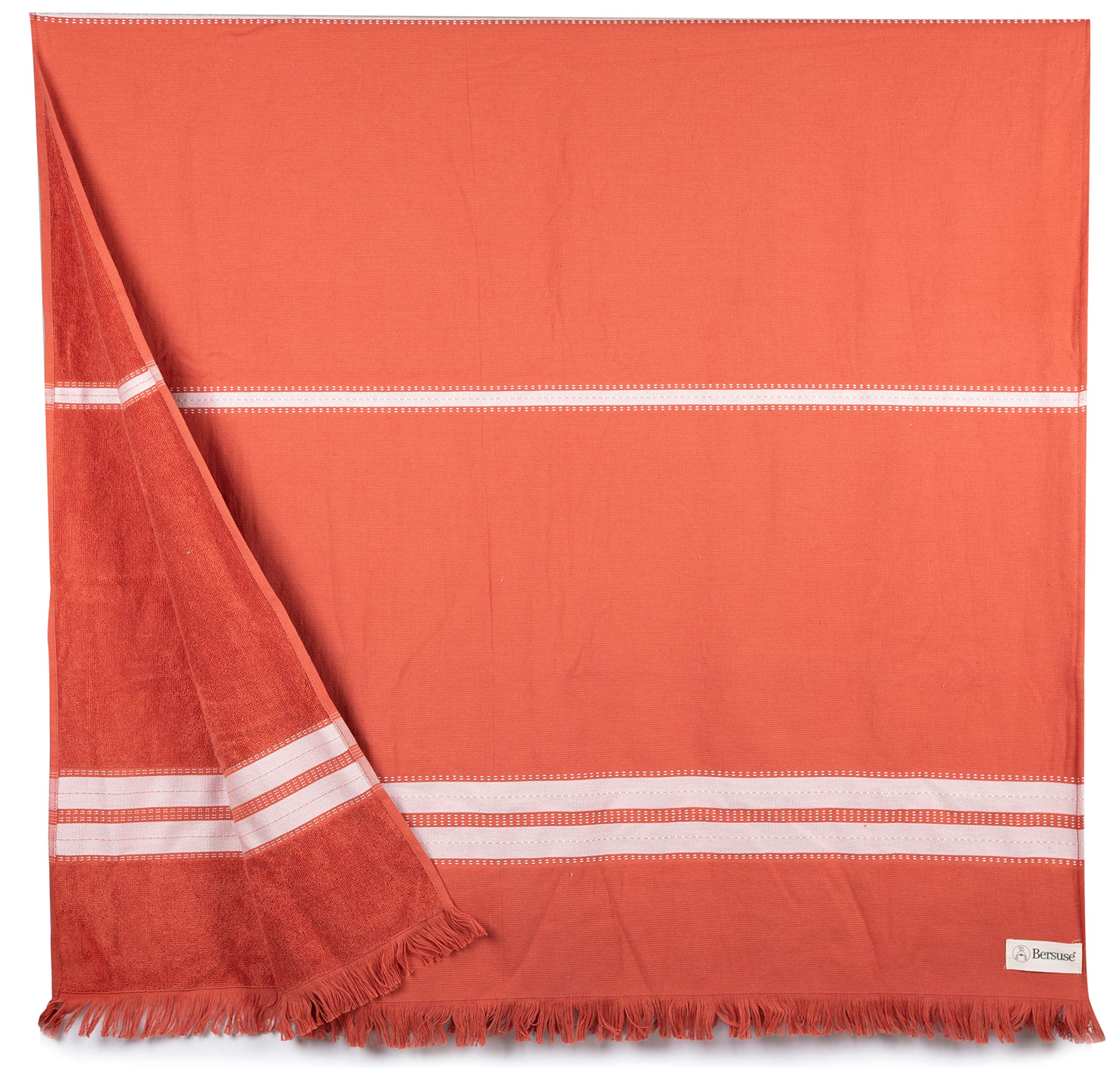 Bersuse 100% Cotton - Cascais Turkish Towel - Brick