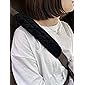 DOLKSN Car Seat Belt Universal Pads Cover，Seat Belt Shoulder Strap Covers Harness Pads Protect Neck and Shoulder (Black)