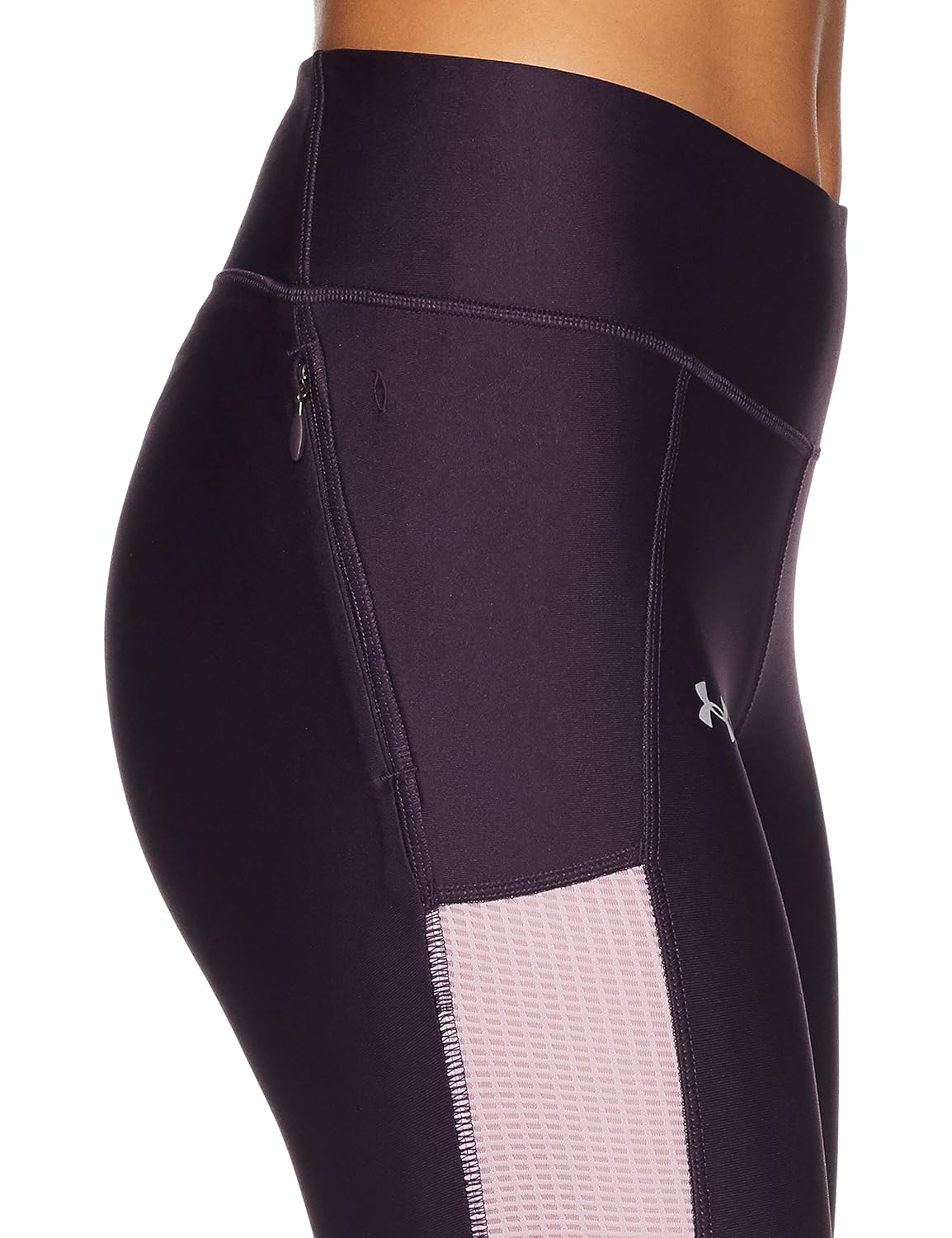 under armour fly-by mesh inset capri women's sports leggings