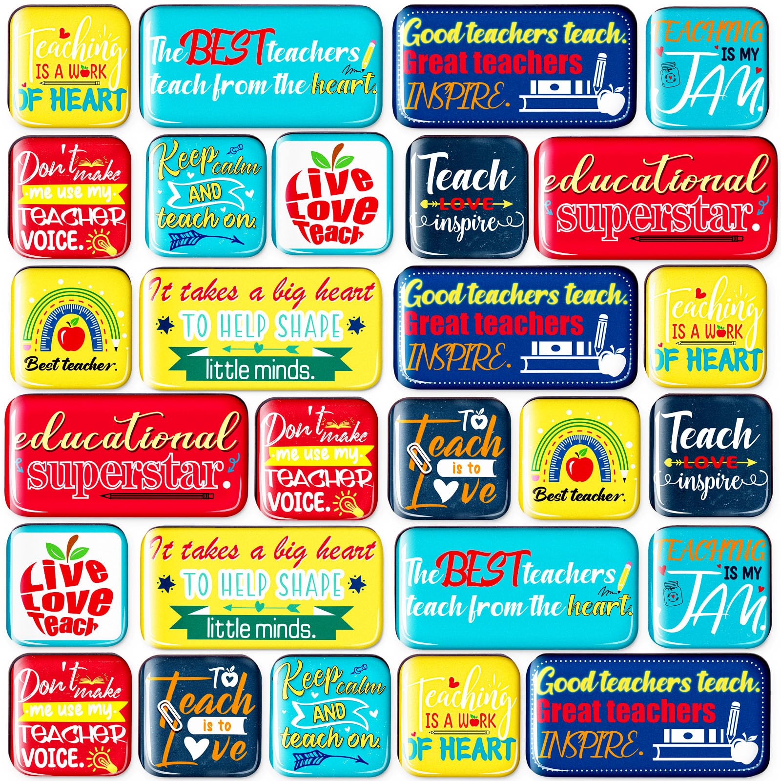 View 1 of **MISSING SEVERAL PARTS**
36PCS Teacher Appreciation Gifts in Bulk for Teachers Appreciation Week Refrigerator Magnets Sets, Birthday Christmas Unique Gift Supplies