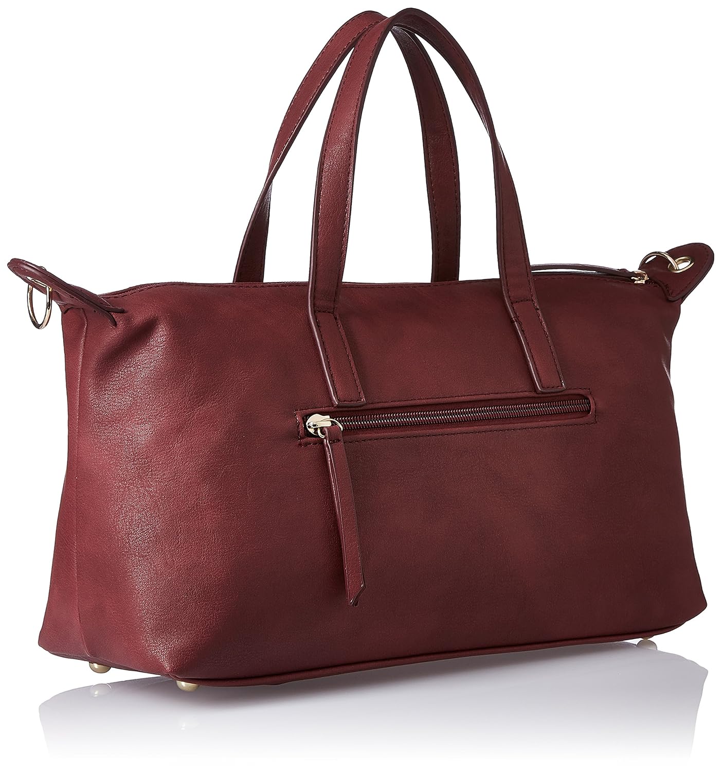 caprese women's satchel (dark red)