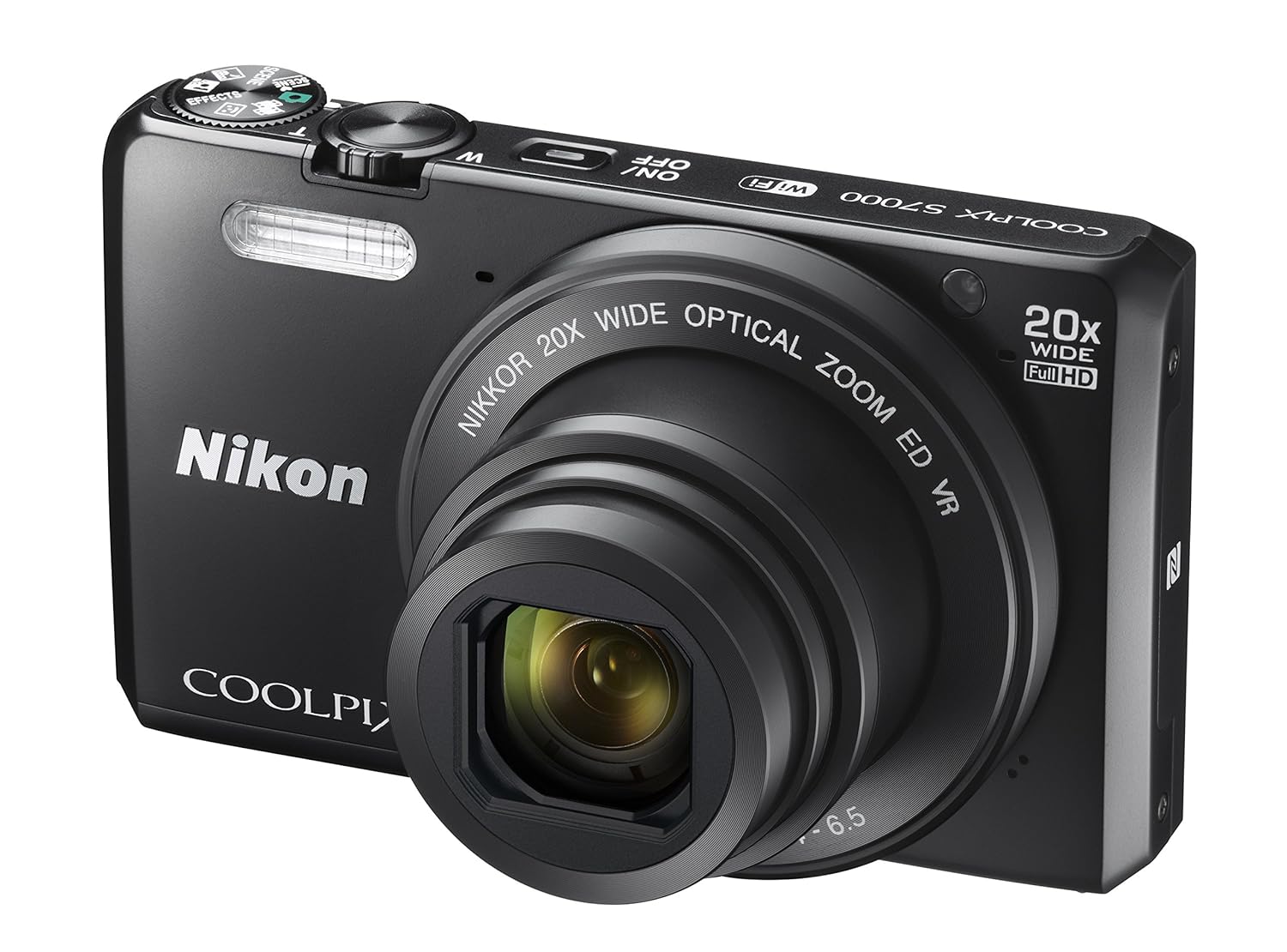 Amazon.com : Nikon Coolpix S7000 16 MP Digital Camera with 20x Optical  Image Stabilized Zoom 3-Inch LCD (Black) : Camera & Photo