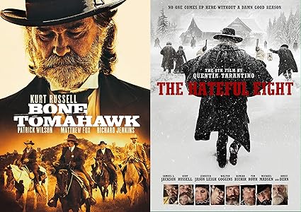 Amazon Com Getting Wild Crazy In The West With Kurt Russell Double Dvd Pack Bone Tomahawk The Hateful Eight Kurt Russell Quentin Tarantino Movies Tv