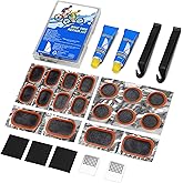 Beanewone Bike Tire Repair Kit, Bicycle Inner Tube Patch Kit – Portable Case for Bicycle, Motorcycle & Inflatable Tubes