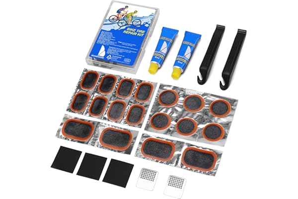 Beanewone Bike Tire Repair Kit, Bicycle Inner Tube Patch Kit – Portable Case for Bicycle, Motorcycle & Inflatable Tubes