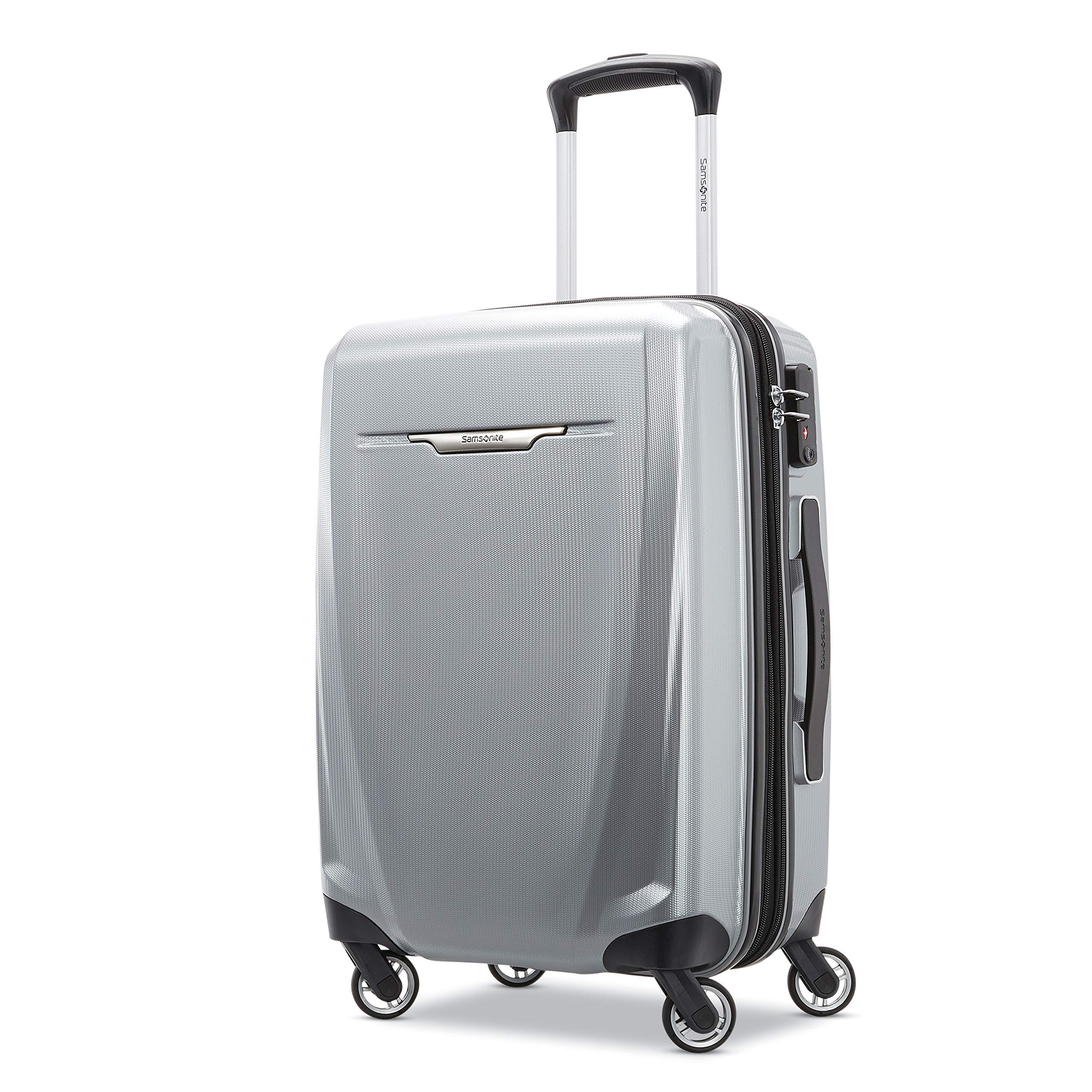 Samsonite Winfield 3 DLX Hardside Expandable Luggage with Spinners, Silver, Carry-On 20-Inch