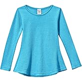 City Threads Girls Long Sleeve Shirts Thermal Tunic Tops, Cotton Blend Shirt for Girls