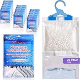 Nyxi Set of 24 Hanging Interior Dehumidifier Bags 230g Each Wardrobe view 1