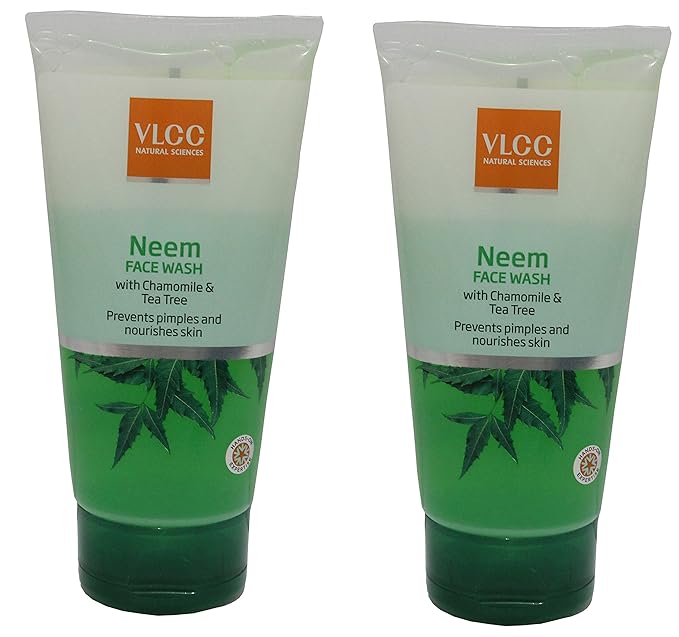 VLCC Neem Face Wash Combo Pack of 2 (150 ml*2) Amazon.in Beauty