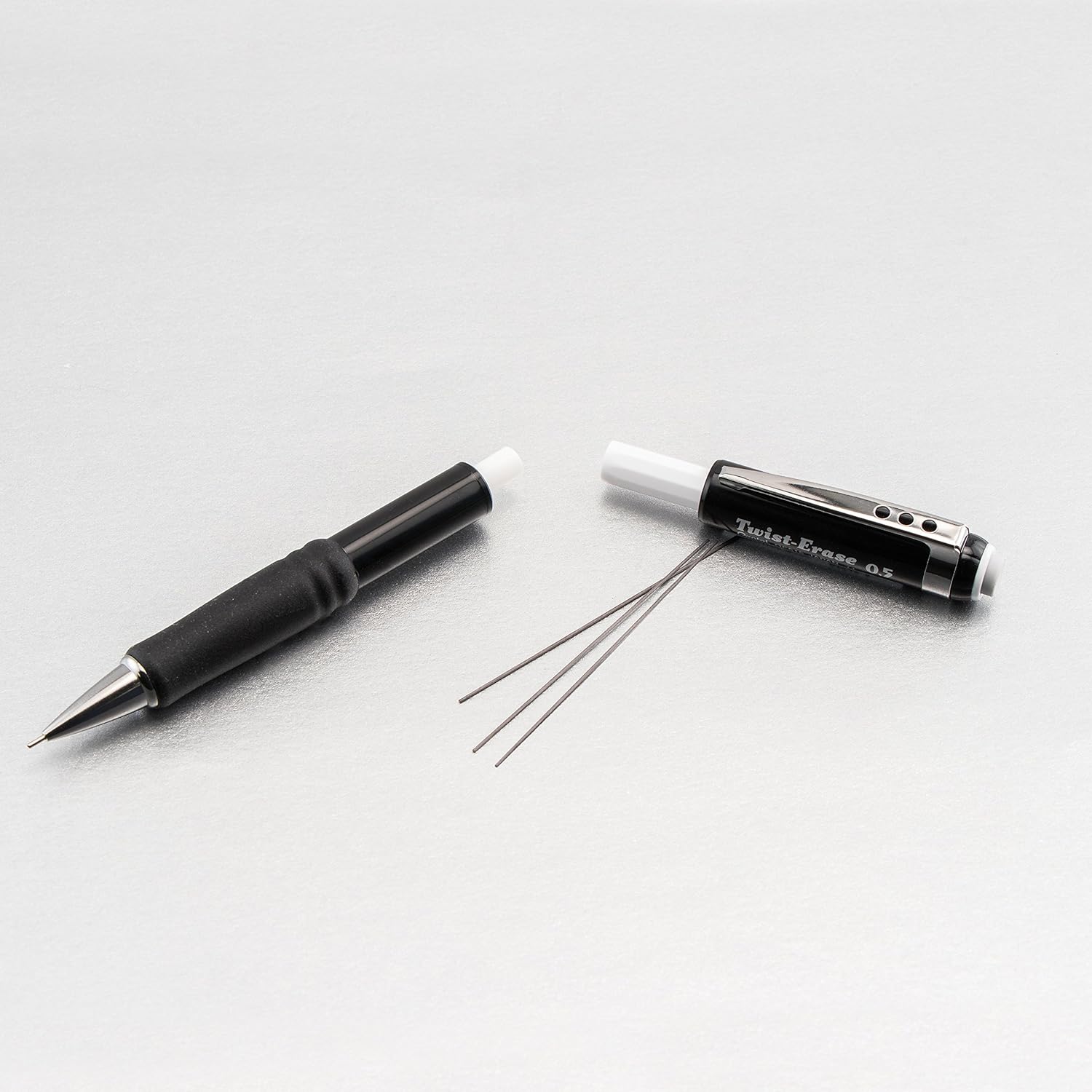 Pentel Twist-Erase III Mechanical Pencil, 0.5mm, Black Barrel, 12 Pack (QE515A) : Office Products