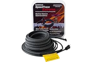 BRISKHEAT SpeedTrace Extreme Heating Cable, 8 watts/ft, 120V, 100ft with Plug